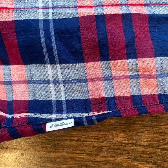 Eddie Bauer Plaid Sleeveless Top - Picture 3 of 5